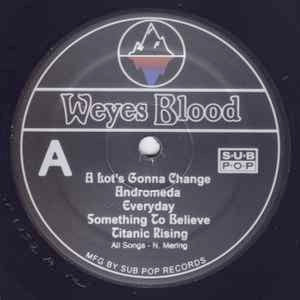 Image of Label Cover of 4135172E: LP - WEYES BLOOD, Titanic Rising (Sub Pop ; SP1232, US 2019, Inner)   NEW/NEW