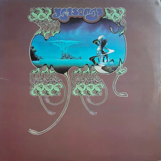 Image of Front Cover of 3xLP - VG/VG - YES, Yessongs (Atlantic Orange & Green - No W Logo On Label Rim; K60045, UK 1972, Double Gatefold hinged at spine with Blue Yessongs, Booklet Without Cat No & 3 Yes Logo Inners, First Press, Atlantic Logo Central on Rear Sleeve), Hairlines, edge & ring wear,  - 4446221S