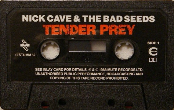 Image of Label Cover of Cassette - VG+/VG+ - NICK CAVE AND THE BAD SEEDS, Tender Prey (Mute ; C STUMM 52, UK 1988, J-Card), ,  - 3116455C