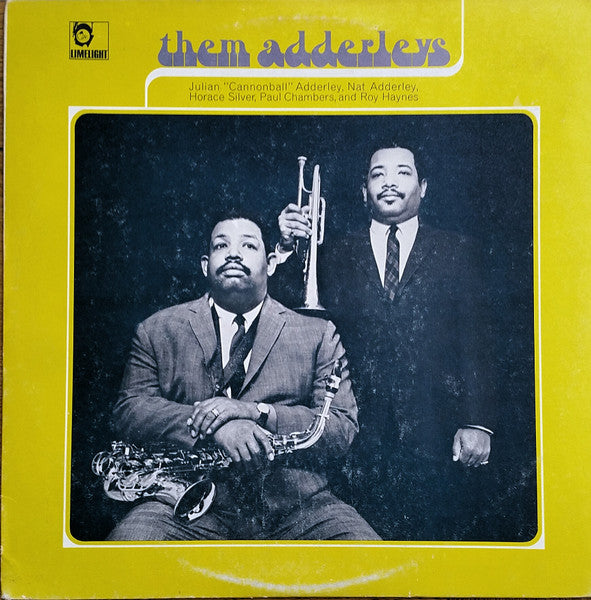 Image of Front Cover of LP - VG+/VG - JULIAN "CANNONBALL" ADDERLEY / NAT ADDERLEY / HORACE SILVER / PAUL CHAMBERS, Them Adderleys (Mercury ; LML 4022, UK 1966, Pasteback Sleeve), Only a few light marks to disc. ,  - 2416048C