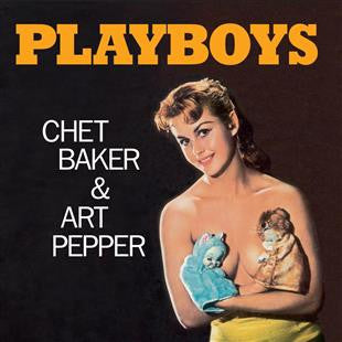 Image of Front Cover of 4815247C: LP - CHET BAKER & ART PEPPER, Playboys (Wax Time; 950655, Europe 2018 Reissue, Limited Edition Orange Vinyl, 180 Gram)   NEW/NEW