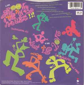 Image of Back Cover of 7" - VG/VG+ - DEEE-LITE, Groove Is In The Heart / What Is Love? (Elektra; EKR 114, UK 1990, Picture Sleeve), Ringwear on sleeve and previous sticker rip.,  - 2826028E