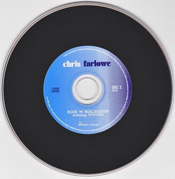 Image of Label Cover of 3xCD - VG+/VG+ - CHRIS FARLOWE, Rock 'n' Roll Soldier - Anthology 1970-2004 (Delicious Records; DEL122, UK 2004, Triple Digipak, Booklet), ,  - 3536071E