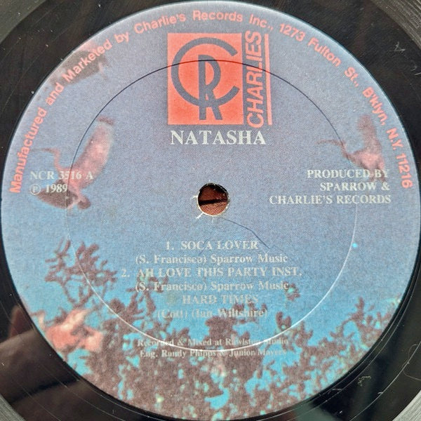 Image of Label Cover of LP - VG+/VG+ - NATASHA WILSON, Soca Lover (Charlie's Records; SCR 3516, US 1990s), Sleeve in shrink.,  - 1516123C