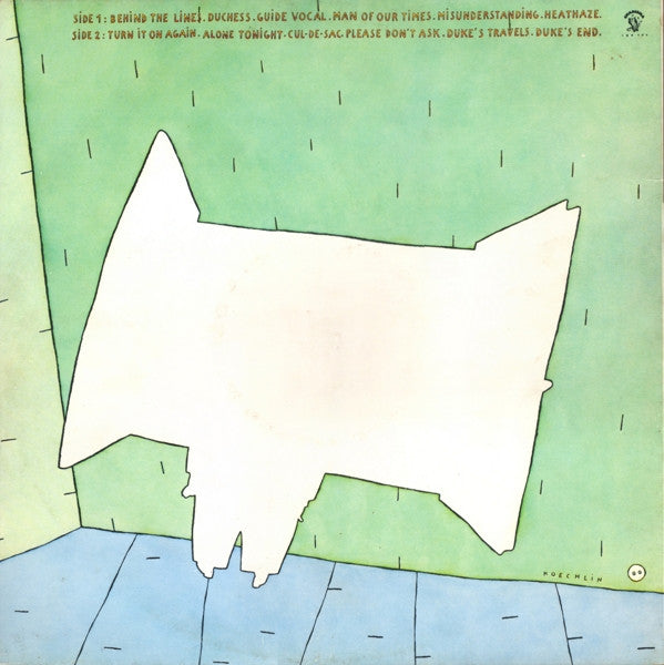 Image of Back Cover of LP - VG/EX - GENESIS, Duke (Charisma ; CBR 101, UK 1980, Gatefold), Bespoke  4.99 Sticker On Sleeve, Sleeve Dirty,  - 3926202E