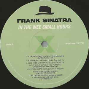 Image of Label Cover of LP - VG+/VG+ - FRANK SINATRA, In The Wee Small Hours (WaxTime; 771771, Europe 2012 Reissue, 180 Gram Vinyl), ,  - 3646335S