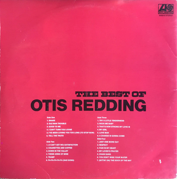 Image of Back Cover of 2x12" - VG/VG+ - OTIS REDDING, The Best Of Otis Redding (Atlantic; K 60016, UK 1972, Gatefold), Light wear to sleeve with light staining inside gatefold.,  - 3646164S