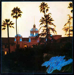 Image of Front Cover of LP - VG/VG - EAGLES, Hotel California (Asylum Door Label; K53051, UK 1978 Reissue, Gatefold, Inner, Poster), Light marks, Sleeve a little worn,  - 2716105C