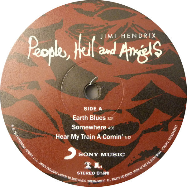 Image of Label Cover of 2xLP - EX/VG+ - JIMI HENDRIX, People, Hell And Angels (Experience Hendrix; 88765442851, Europe 2013, Metallic Gatefold, Booklet), Still In Opened Shrinkwrap With Hype Sticker,  - 3416057C
