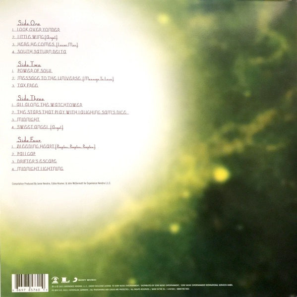 Image of Back Cover of 2xLP - VG+/VG+ - JIMI HENDRIX, South Saturn Delta (Experience Hendrix; 88697 85760 1, Europe 2017 Reissue, Gatefold, Booklet), ,  - 2116193C