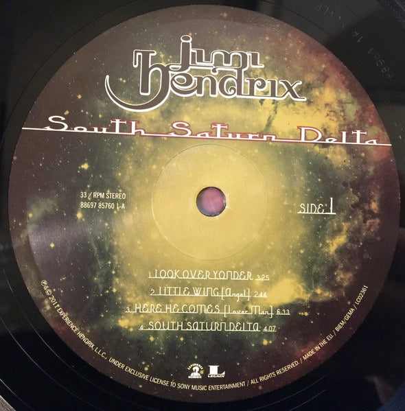 Image of Label Cover of 2xLP - VG+/VG+ - JIMI HENDRIX, South Saturn Delta (Experience Hendrix; 88697 85760 1, Europe 2017 Reissue, Gatefold, Booklet), ,  - 2116193C