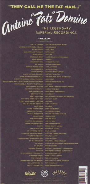 Image of Back Cover of 4xCD - VG+/VG - ANTOINE FATS  DOMINO, They Call Me The Fat Man... (The Legendary Imperial Recordings) (EMI Records USA; E2-96784, US 1991, Box Set, Booklet), ,  - 3416372C