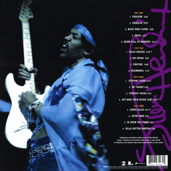 Image of Back Cover of 2xLP - VG+/VG+ - JIMI HENDRIX, First Rays Of The New Rising Sun (Experience Hendrix; 88697634031, Europe 2017 Reissue, Gatefold, Booklet), ,  - 0846020S