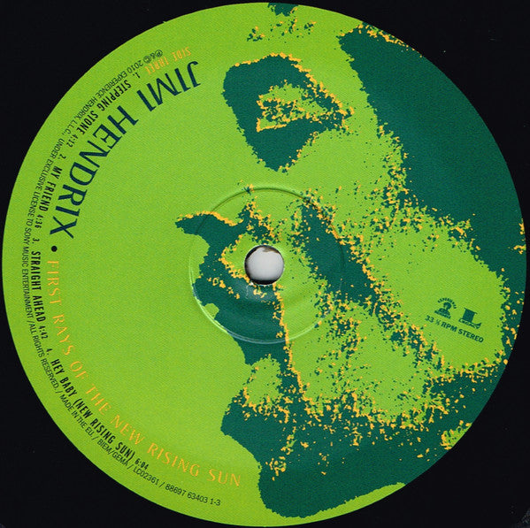Image of Label Cover of 2xLP - VG+/VG+ - JIMI HENDRIX, First Rays Of The New Rising Sun (Experience Hendrix; 88697634031, Europe 2017 Reissue, Gatefold, Booklet), ,  - 0846020S