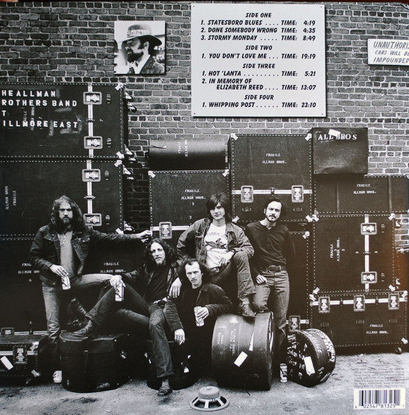 Image of Back Cover of 2xLP - VG+/VG - THE ALLMAN BROTHERS BAND, The Allman Brothers Band At Fillmore East (Mercury; 00602547813251, Europe 2016 Reissue, Gatefold, 180 Gram Vinyl / Remastered), ,  - 4226046E