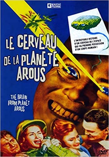 Image of Front Cover of 2834031E: DVD - NATHAN JURAN, The Brain from Planet Arous (Le Cerveau de la Planete Arous) (Bach Films; , UK 2009, English with French Subtitles)   VG+/VG+