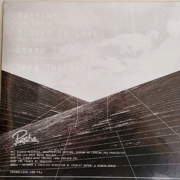 Image of Back Cover of 3014519C: 12" EP - FKJ (FRENCH KIWI JUICE), Take Off (Roche Musique ; 63704, France 2014, Picture Sleeve, Black Inner) Light marks only.   VG+/VG