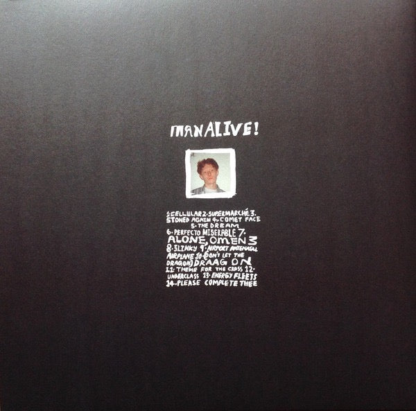 Image of Back Cover of LP - VG+/VG+ - KING KRULE, Man Alive! (XL Recordings; XL1009LPXE, Europe 2020, Gatefold, Inner & Insert, White Vinyl With Red Flexi), ,  - 4346204S