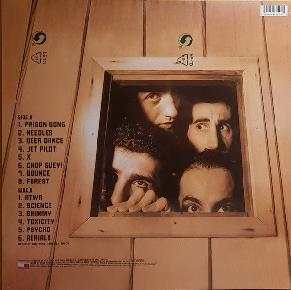 Image of Back Cover of LP - NEW/NEW - SYSTEM OF A DOWN, Toxicity (American Recordings; 19075865591, Europe 2018 Reissue, Inner), ,  - 3316485C