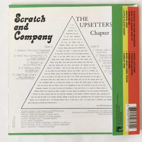 Image of Back Cover of CD - VG+/VG+ - VARIOUS, Scratch And Company - The Upsetters Chapter 1 (Get On Down; GET 50757, US 2010 Reissue, Card Sleeve), ,  - 3216239C