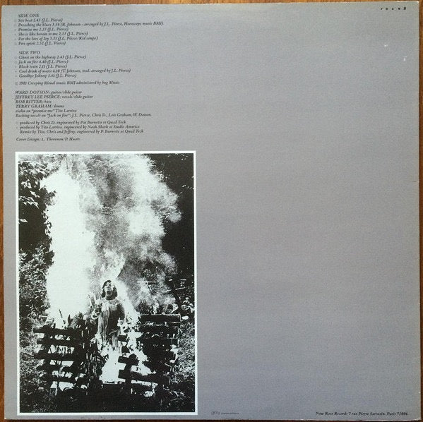 Image of Back Cover of LP - VG/VG - THE GUN CLUB, Fire Of Love (New Rose Records; ROSE 8, France 1982 Reissue, Inner), ,  - 3216076C