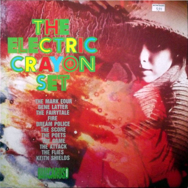 Image of Front Cover of LP - VG+/VG+ - VARIOUS, Rubble 5 - Electric Crayon Set (Bam Caruso; KIRI044, UK 1986, Inner), One bumped corner,  - 2926080E