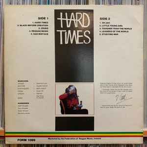 Image of Back Cover of LP - VG/VG - PABLO GAD, Hard Times (FORM; FORM LP 1099, UK & Ireland 1980, Red Vinyl), Name written in marker on sleeve. Just a few light marks to disc.,  - 4016311C