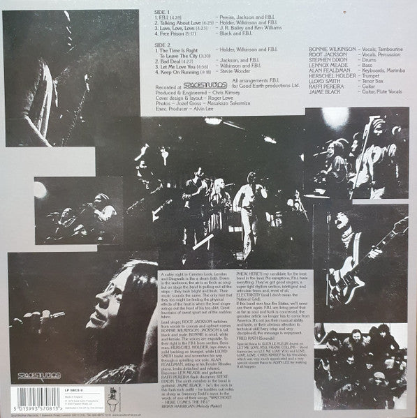 Image of Back Cover of LP - VG+/G+ - FBI, FBI (Soul Brother; LPSBCS8, UK 2001 Reissue), Marks on disc. Plays well.,  - 2126114E