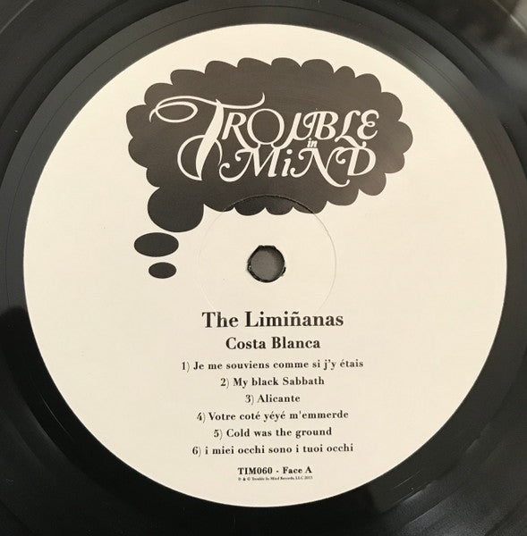 Image of Label Cover of LP - VG+/VG+ - LIMINANAS, Costa Blanca (Trouble In Mind; TIM060, US 2013, Inner), ,  - 3526089E