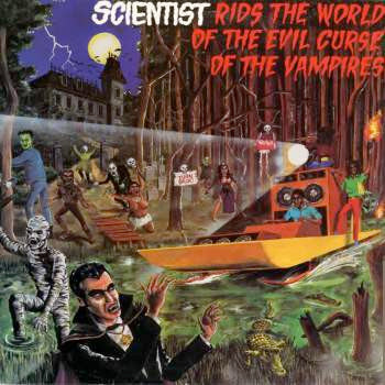 Image of Front Cover of LP - VG/G+ - SCIENTIST, Rids The World Of The Evil Curse Of The Vampires (Greensleeves Records; GREL 25, UK 1981), Light marks only. Edgewear on sleeve, creases.,  - 3426129E