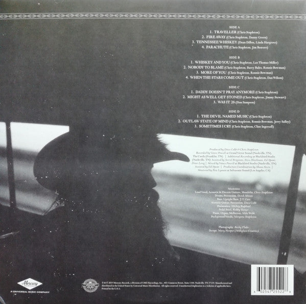 Image of Back Cover of 2xLP - VG/VG - CHRIS STAPLETON, Traveller (Mercury Nashville; B0019405-01, US 2015), Strong VG, Split Seams,  - 3826196E