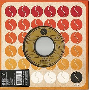 Image of Front Cover of 4855250S: 7" - PATTI SMITH, Hey Joe /Piss Factory (Sire; 8122797355, UK 2012 Reissue, Stickered Company Sleeve)   VG/VG+
