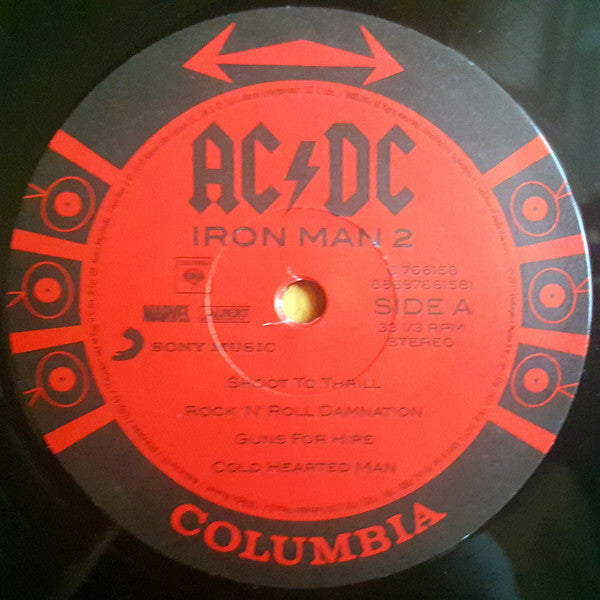 Image of Label Cover of 2xLP - VG+/EX - AC/DC, Iron Man 2 (Columbia; 88697661581, Europe 2010, Gatefold, 2 Inners, 180 Gram Vinyl), Still in hype stickered shrinkwrap.,  - 4116351C