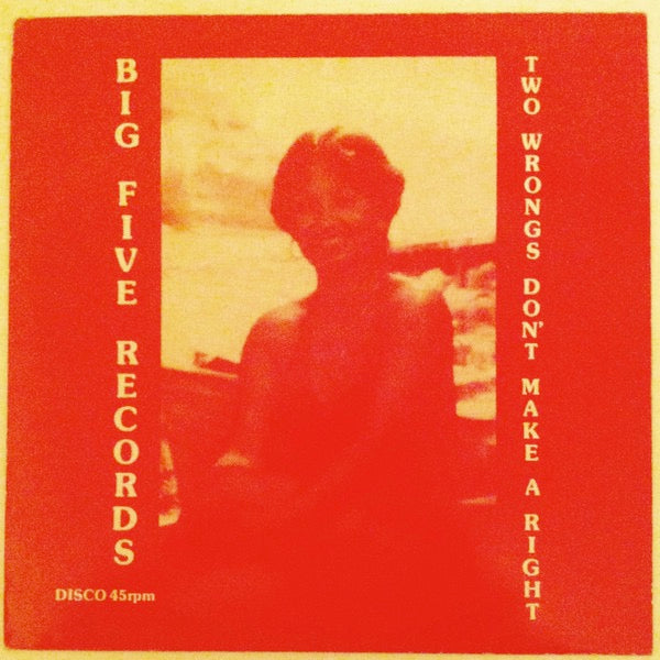 Image of Front Cover of 12" - G/G+ - KING MCBEAN, Two Wrongs Don't Make A Right (Big Five; 12002, UK 1980, Picture Sleeve), Sleeve in good shape, has wears on spine and signs of stickers at the back. Vinyl plays G+/VG.,  - 4446054S