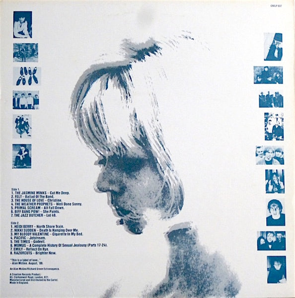 Image of Back Cover of LP - VG/VG - VARIOUS, Doing It For the Kids (Creation; CRELP 037, UK 1988), Strong VG,  - 3216396C