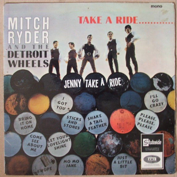 Image of Front Cover of LP - VG/VG+ - MITCH RYDER & THE DETROIT WHEELS, Take A Ride... (Stateside; SL 10178, UK 1966, Laminated Flipback Sleeve, Mono), ,  - 3046092S