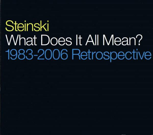 Image of Front Cover of 2xCD - VG/VG+ - STEINSKI, What Does It All Mean? (1983-2006 Retrospective) (Illegal Art; IA116, US 2008, Double Digipak, Booklet), ,  - 4136243E