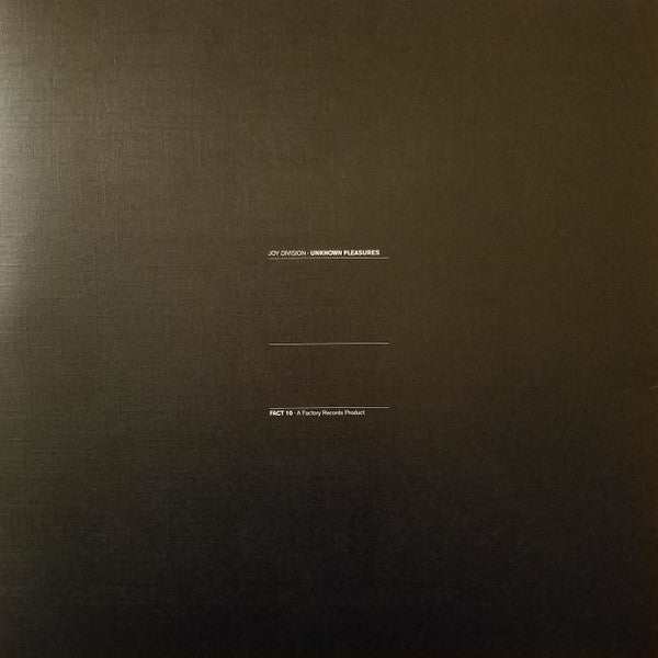 Image of Back Cover of LP - VG+/VG+ - JOY DIVISION, Unknown Pleasures (Rhino; R1-465628, US 2015 Reissue, Textured Sleeve, Inner, 180 Gram Vinyl), A few light hairlines only.,  - 3126164E