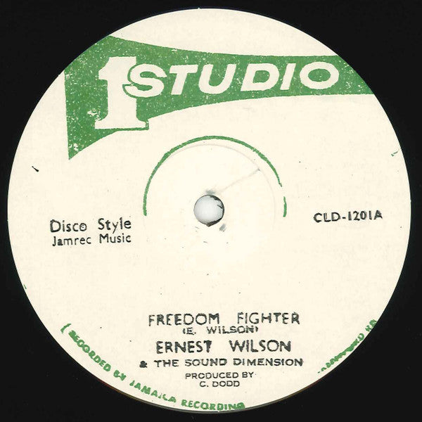 Image of Label Cover of 3932154E: 12" - ERNEST WILSON & THE SOUND DIMENSION / KEN BOOTHE & SOUL BROTHERS ORCHESTRA, Freedom Fighter / Just Another Girl (Studio One; CLD-1201, US 2022 Reissue, Company Sleeve, Stickered Outer Plastic Sleeve, Limited edition (1,000 copies) 12  single released as part of CLD-12  Series 1. Remastered from the original master tapes.)   NEW/NEW