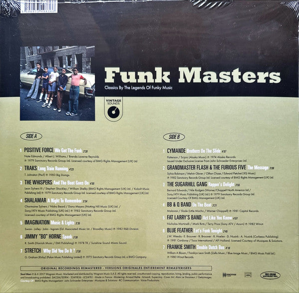 Image of Back Cover of LP - VG/VG - VARIOUS, Funk Masters (Classics By The Legends Of Funky Music) (Wagram Music; 3349836, France 2017), ,  - 3426037E