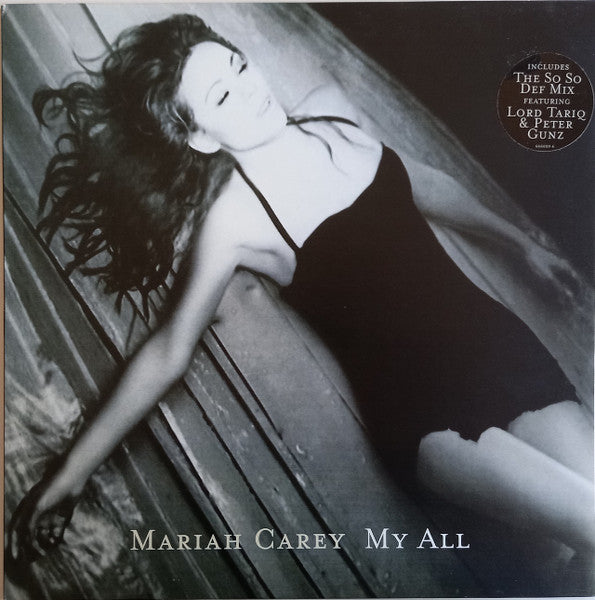 Image of Front Cover of 12" - G+/G+ - MARIAH CAREY, My All (Columbia ; 666059 6, UK 1998, Picture Sleeve), Light marks and hairlines, close to VG. Sleeve has small rips and tape.,  - 1816322C