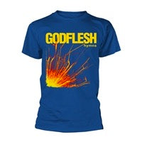 Image of Front Cover of 4753165S: Accessories - GODFLESH, Hymns T-Shirt (Blue) L (; PH12655L, UK )   NEW/NEW