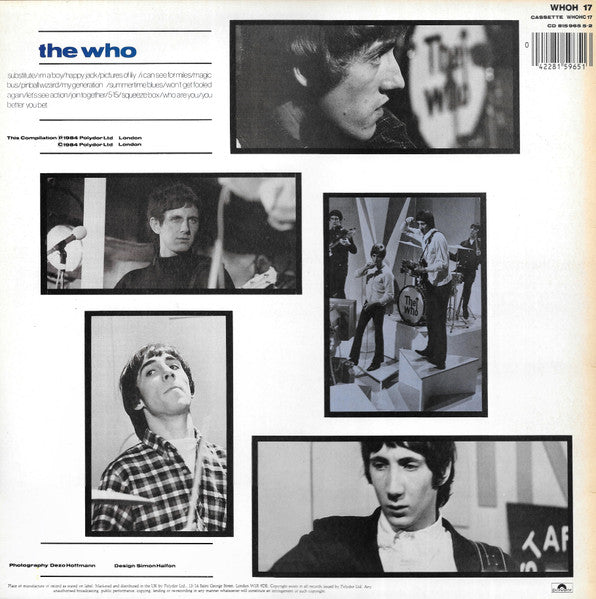 Image of Back Cover of 4814267C: LP - THE WHO, The Singles (Polydor; WHOH 17, UK 1984)   VG/VG