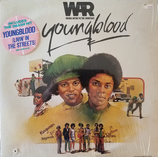 Image of Front Cover of LP - VG/VG+ - WAR, Youngblood (Original Motion Picture Soundtrack) (United Artists Records; UA-LA904-H, US 1978, Inner), Small punched hole to sleeve. Still in shrink.,  - 3626002E