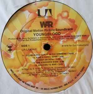 Image of Label Cover of LP - VG/VG+ - WAR, Youngblood (Original Motion Picture Soundtrack) (United Artists Records; UA-LA904-H, US 1978, Inner), Small punched hole to sleeve. Still in shrink.,  - 3626002E