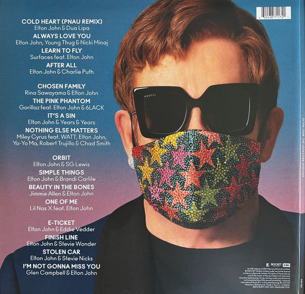 Image of Back Cover of 2xLP - EX/EX - ELTON JOHN, The Lockdown Sessions (EMI; EMIV2051, Europe 2021, Gatefold, 2 Inners), Opened Instore,  - 0315014C