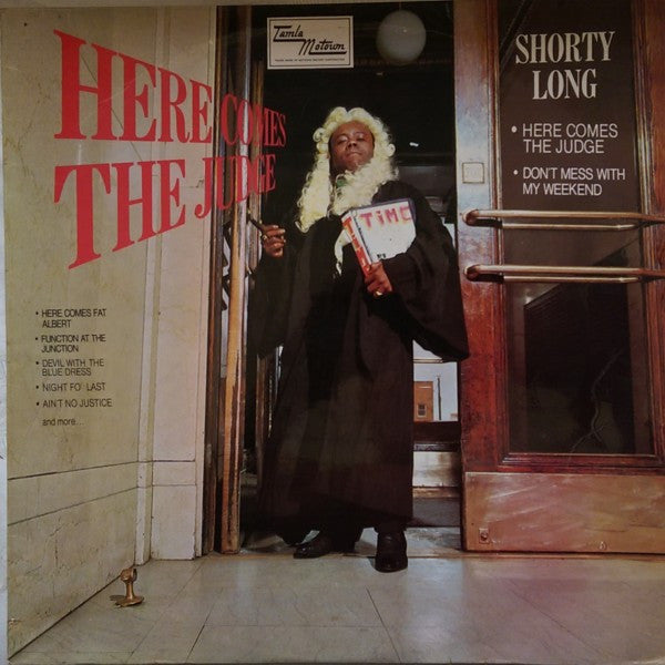 Image of Front Cover of 2514423C: LP - SHORTY LONG, Here Comes The Judge (Tamla Motown ; TML 11086, UK 1968, Laminated Flipback Sleeve, Mono) Sleeve has lots of writing on reverse. Also discolouration and staining; wear at corners  G+/G