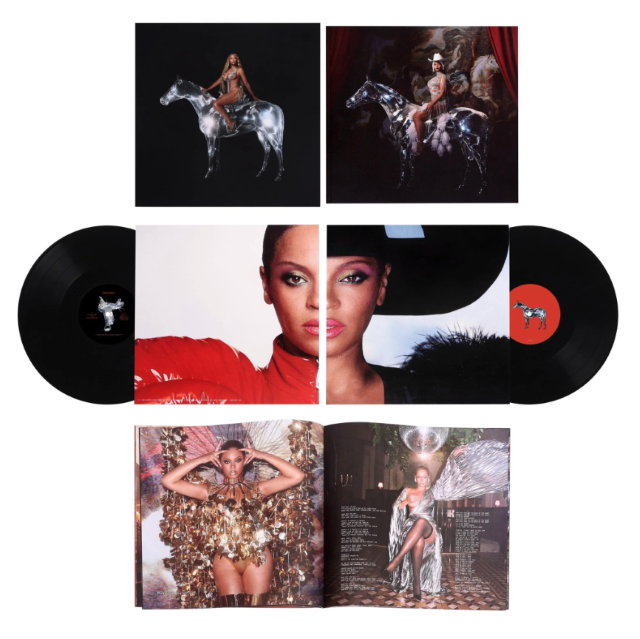 Image of Label Cover of 2xLP - NEW/NEW - BEYONC , Renaissance (Parkwood Entertainment; 19658719671, Europe 2022, Box Set, 2 Inners & Booket, Double 180 Gram Vinyl with Printed Inners with 36 Page Booklet. 24 x 36  Poster in Hard Slipcase, Collector's Edition), , Renaissance (written as Act I: Renaissance) is the seventh studio album from the US superstar, released on Parkwood Entertainment (via RCA Records in the UK). The album features influences from 1990s garage, 1980s "excess", and a "glittering retro-f