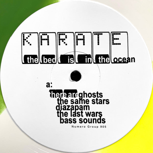 Image of Label Cover of LP - EX/VG+ - KARATE, The Bed Is In The Ocean (Numero Group; NUM905, US 2022 Reissue, Company Inner & Insert, Lego Tri-Colour Vinyl), No shrink/hype sticker.,  - 1816485C