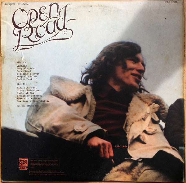 Image of Back Cover of 4724034E: LP - DONOVAN, Open Road (Dawn; DNLS 3009, UK 1970, Gatefold, With Cat No on Rear Sleeve)   VG/VG+